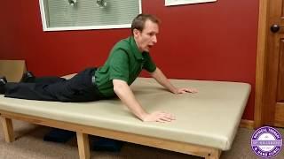 McKenzie Method for Treating Mid Back (Thoracic Pain) -  Thoracic Extension in Lying