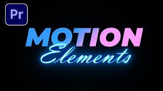 Motion Elements for Adobe Premiere Pro Free Template