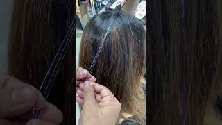 Easy Hair Tinsel Tutorial watch carefully.! #tumtumdance #hair #shorts