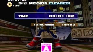 Sonic Adventure 2 HD (PS3): All A-Ranks - Part 1 - Sonic (You Are The Legend Trophy/Achievement)