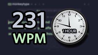 TYPING 231 WPM FOR AN HOUR... [WR]