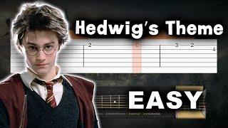 Harry Potter - Hedwig’s Theme - EASY Guitar tutorial (TAB AND CHORDS)