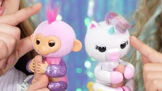 More Fingerlings to love! Meet Glitter Monkey (Ella) and Unicorn (Lulu)