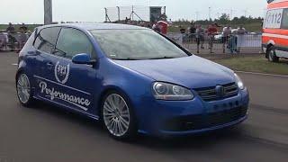 VW Golf 5 R32 Turbo 1000HP Acceleration