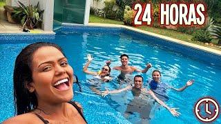 24 HORAS NA PISCINA DA MANSÃO NOVA !!!