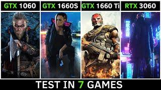 GTX 1060 vs GTX 1660 SUPER vs GTX 1660 Ti vs RTX 3060 - Test in 7 Games