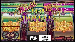 JACKPOT HANDPAYS! HOTTEST Double Top Dollar That I have Ever Played