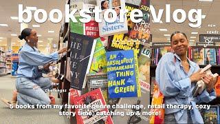 *cozy* bookstore vlog   spend the day book shopping at barnes & noble with me + HUGE book haul!