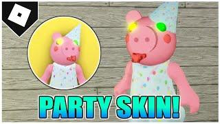 How to get the "10 MILLION VISITS SKIN!" BADGE + PARTY MORPH in ACCURATE PIGGY ROLEPLAY! [ROBLOX]