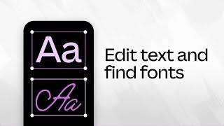 How to edit text and use fonts on Canva for mobile (6/10)