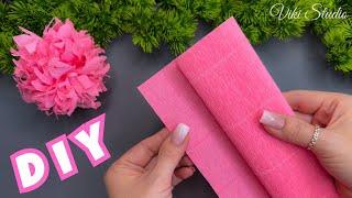 How to Make Crepe Paper Flowers Crepe Paper Decoration Ideas