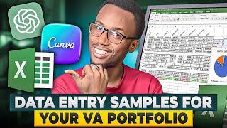 How to Create Data Entry Samples for Your Virtual Assistant Portfolio!