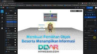 MyWebAR Tutorial - Membuat Pemilihan Objek Beserta Informasi | Augmented Reality Tutorial