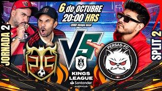 PARTIDO EN VIVO! JORNADA 2: Peluche Caligari vs Persas LLEGA PAUL AGUILAR! #KingsLeague