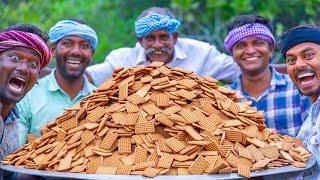 BISCUITS HALWA | Delicious Biscuit Recipe Cooking in Village | Sweet Halwa Recipe using Biscuits