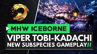 Monster Hunter World Iceborne | VIPER TOBI-KADACHI New Subspecies Gameplay