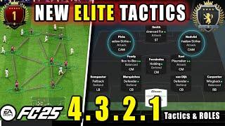 *NEW* 4-3-2-1 BEST ELITE META Custom Tactics | EAFC 25