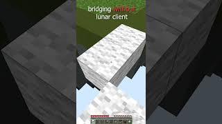 How fast can you bridge in minecraft? | Lunar Client