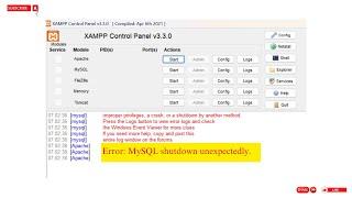 [FIXED] XAMPP Error: MySQL shutdown unexpectedly | Repair Corrupted Database