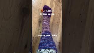  Knit Socks! Anatomical toe! #knitting #yarn #handmade #shorts #videoshorts #socks #sockshorts