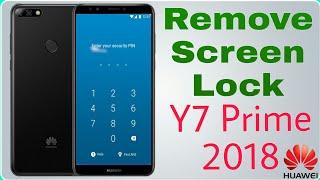 How to Remove Huawei Y7 Prime 2018 Screen Lock Without Pc|LDN-L21 Hard reset Method