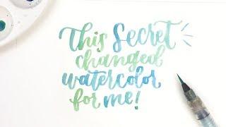 Watercolor Lettering Basics: this secret changed everything