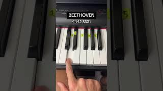 Become Beethoven with just 4 Notes on the Piano #beethoven #piano