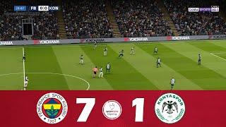 Fenerbahçe 7 - 1 Konyaspor | Maç Özeti | Süper Lig 23/24