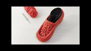 ТАПОЧКИ-СЛЕДКИ БЕЗ ШВА НА ПОДОШВЕ/GESTRICKTE HAUSSCHUHE/KNITTED SLIPPERS