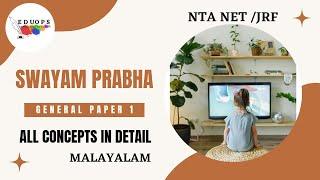 SWAYAM PRABHA|| Digital initiatives (Part 2) || NTA NET /JRF || Malayalam || General  paper