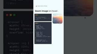 CSS Trick - Zoom Image on Hover  #csstricks