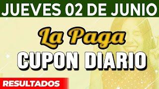 Resultado del sorteo Cupón Diario del Jueves 2 de Junio del 2022.