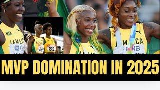 SHELLY-ANN FRASER-PRYCE ELAINE THOMPSON-HERAH SHERICKA JACKSON MVP 2 DOMINATE IN 2025!