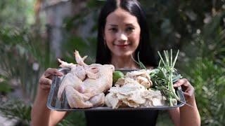 Chicken Mushroom Tom Yum Recipe/ Cambodian Food - I Am Thyda Cooking