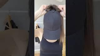 The BEST hat for high ponytails 