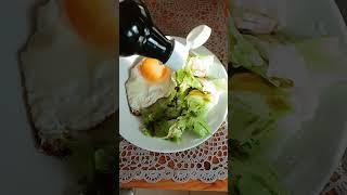 Полезный завтрак с кисло-сладким соусом #польза #завтрак #утреннее #солнце #еда