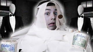 SLENDER + TOILET PAPER CHALLENGE! | СЛЕНДЕР В РЕАЛЬНОЙ ЖИЗНИ?!