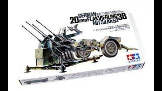 обзор набора Tamiya 35091 German 2cm Flackvierling 38