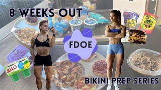 FULL DAY OF EATING 8 WEEKS OUT | BIKINI PREP SERIES | WNBF