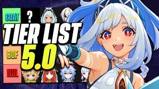 TIER LIST ET META 5.0 ! Les Meilleurs et Pires Persos en End Game | Genshin Impact