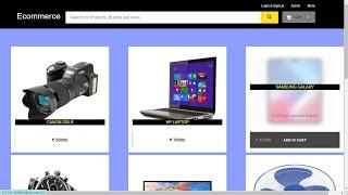 Ecommerce Website Project || Online Store Project || FREE source code  || LazyCoder