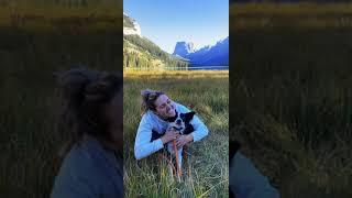 Adventurous lover girl #hiking#camping#wyoming#dogcamping