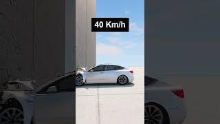 Tesla VS Wall Crash Test! #shorts