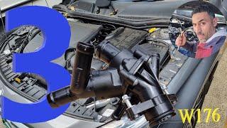 Mercedes W176 Coolant Thermostat, this is how i do this job, Part: 3