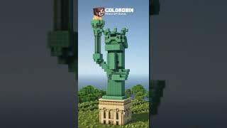 Villager Statue of Liberty in Minecraft