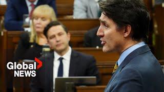 “Justinflation tagline works now better than ever”: Trudeau, Poilievre clash on carbon pricing