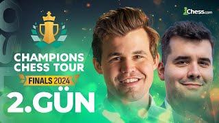 Carlsen, Nepo, Alireza, So | 500,000$ Ödüllü Champions Chess Tour Final Turnuvası 2. Gün