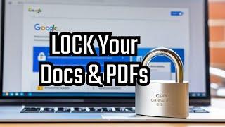 How to password protect google document and pdf files in google drive (Step By Step Tutorial) 2024