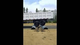 Spintires Mudrunner Truck Mod | Driver Skills Gameplay #mudrunner   #spintires #crash