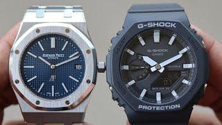 CASIO G-SHOCK GA2100变身名表“农家橡树”VS“爱彼皇家橡树”